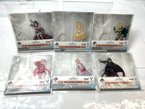 BANDAI Ichiban Kuji Sword Art Online G/F Prize Acrylic Stand Lot of 40
