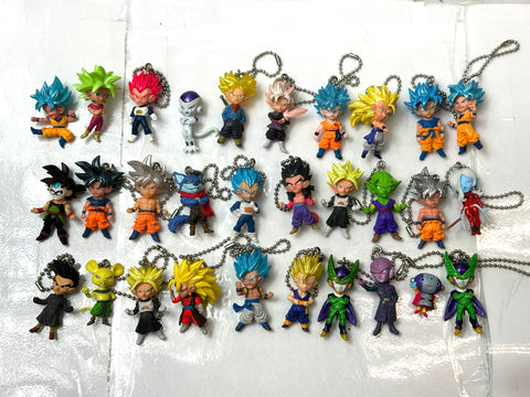 Dragon Ball Keychain Figures As-Is Mixed Lot of 219 Mascot Keychains