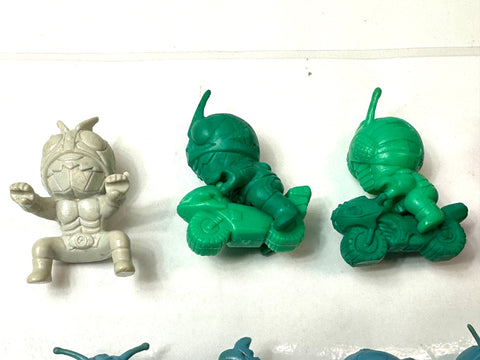 Kamen Rider Club Keshi Figure Set Vintage Japan Mini PVC Toys Lot