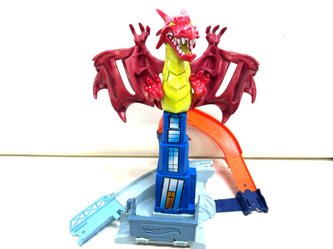 Hot Wheels Dragon Smash Race Track Playset Rail Course by Mattel