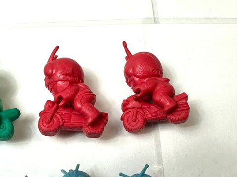 Kamen Rider Club Keshi Figure Set Vintage Japan Mini PVC Toys Lot
