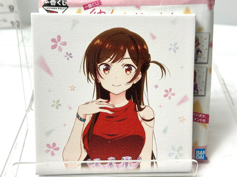BANDAI Ichiban Kuji Rent-A-Girlfriend F Prize Canvas Board Complete Set of 5