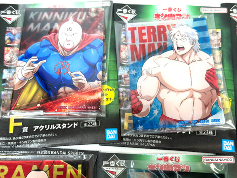 Ichiban Kuji Kinnikuman Prize F Acrylic Stand 22 Piece Set Bandai Japan Rare