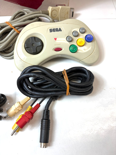 SEGA Saturn Console HST-0014 Boxed with Controllers & Cables Japan Version
