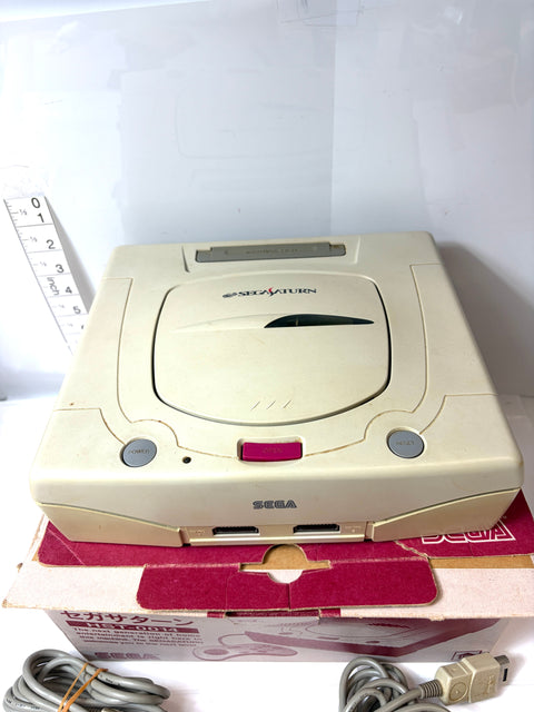 SEGA Saturn Console HST-0014 Boxed with Controllers & Cables Japan Version