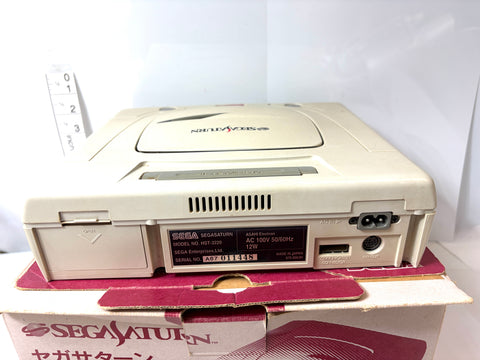 SEGA Saturn Console HST-0014 Boxed with Controllers & Cables Japan Version