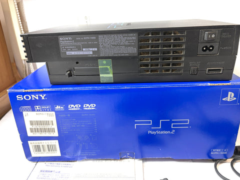 Sony PlayStation 2 PS2 Console Set Boxed Japan Version SCPH-15000 tested As-Is