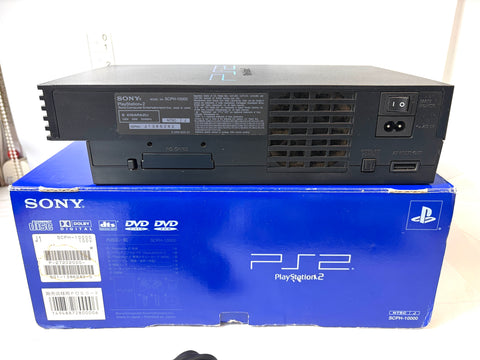Sony PlayStation 2 PS2 Console Set Boxed Japan Version SCPH-10000 1st model tested As-Is