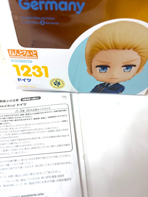 Nendoroid 1231 Germany Hetalia World Stars Good Smile Company Boxed Japan parts missing