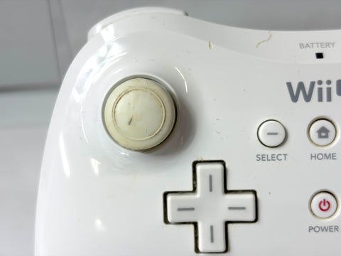 Nintendo Wii U Pro Controller White Official Japan Version tested As-Is