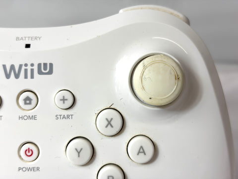 Nintendo Wii U Pro Controller White Official Japan Version tested As-Is