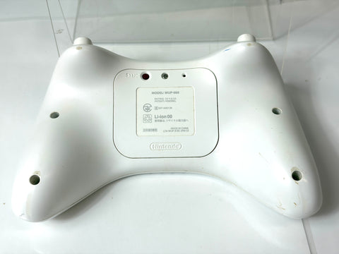 Nintendo Wii U Pro Controller White Official Japan Version tested As-Is
