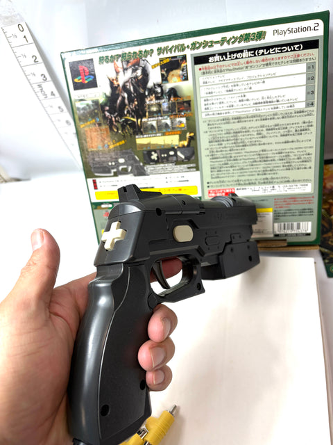 Gun Survivor 3 Dino Crisis with GUNCON2 Light Gun PS2 CAPCOM Boxed Japan Version