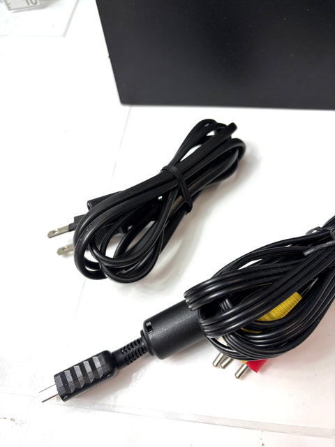 Sony PlayStation 2 PS2 Console Black SCPH-18000 with Cables Japan Version tested