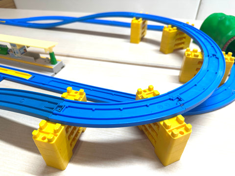 Tomica Plarail Layout Tunnel Overpass with Station Track Set Japanese Train Toy Japan