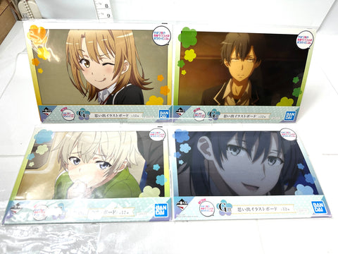 BANDAI Ichiban Kuji Oregairu G Prize Illustration Board Complete Set of 12