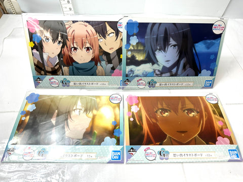 BANDAI Ichiban Kuji Oregairu G Prize Illustration Board Complete Set of 12