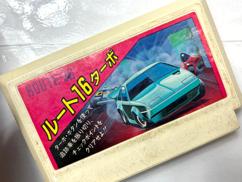 Route-16 Turbo Famicom Nintendo NES Japan Sunsoft Racing Maze Action
