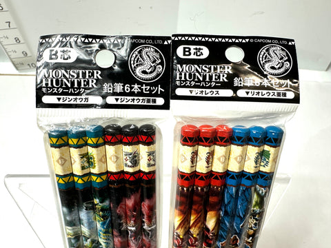 Monster Hunter Pencils 6x2 Set B Lead Zinogre/Rathalos
