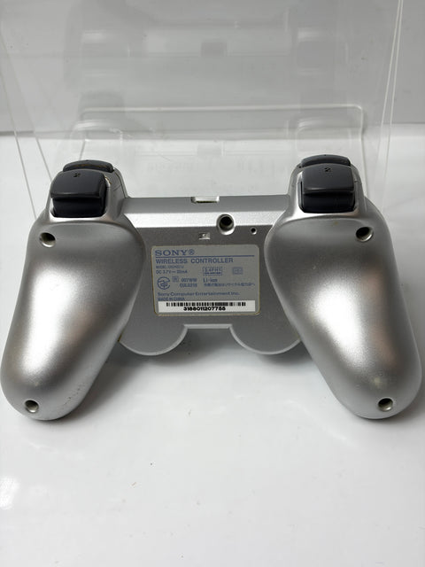 Sony PS3 Controller SIXAXIS Satin Silver CECH-ZC1J Wireless Official OEM Non-Rumble