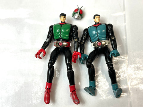 Souchaku Henshin Kamen Rider Figure Lot Junk Condition No.1 /2 V3 Stronger
