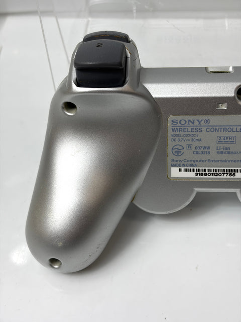 Sony PS3 Controller SIXAXIS Satin Silver CECH-ZC1J Wireless Official OEM Non-Rumble