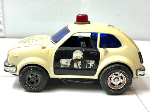 Yonezawa Toys Honda Civic Police Car Mini Car 20cm Opening Doors & Rear Hatch