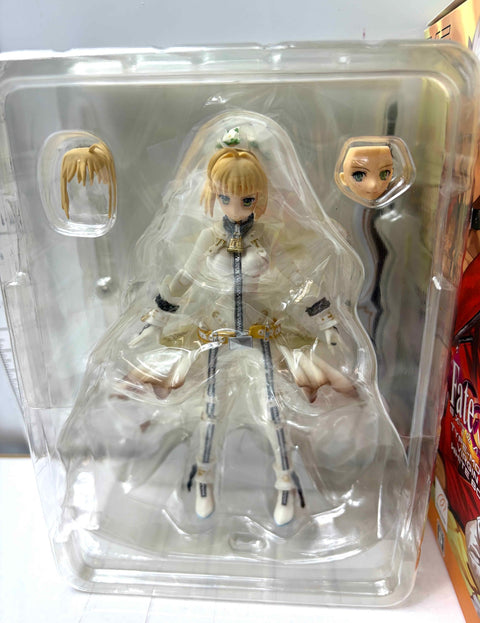 Fate/EXTRA CCC Type-Moon Virgin White Box PSP Limited figma Saber Bride Figure Set