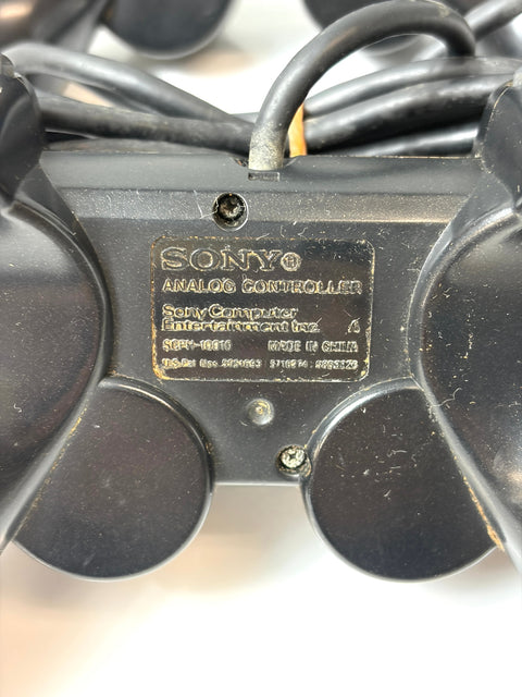 Lot of 2 Sony PS2 DualShock 2 Controllers Black SCPH-10010 Official Japan Set