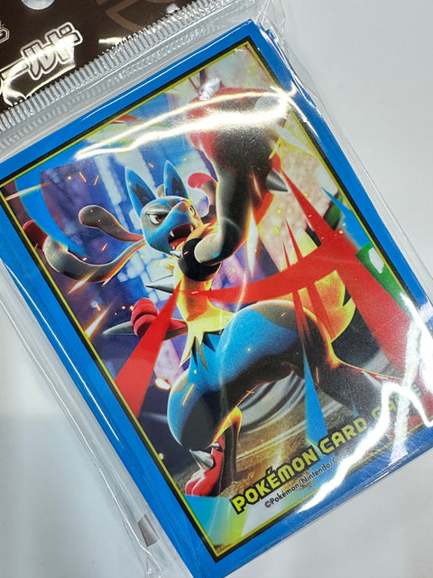 Pokemon Card Game Deck Shield Mega Lucario Sleeves 64pcs 66x92mm Official