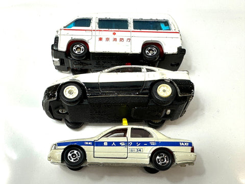Tomica Diecast Mini Car Lot Work Vehicles Bus Police & More JAPAN