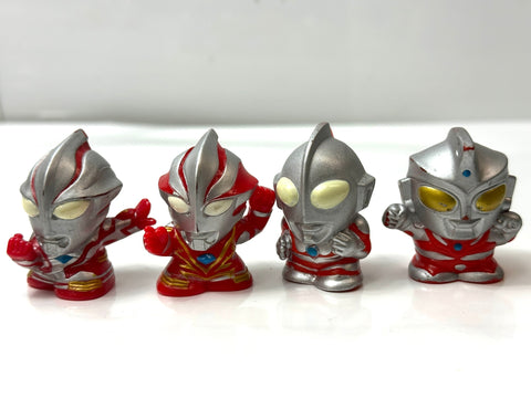 Ultraman Series Finger Puppet Soft Vinyl Figures Set of 8 Collector Item JAPAN