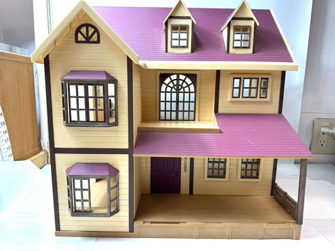 Epoch Sylvanian Families Oakwood Manor House Figures Accessories Lot Junk