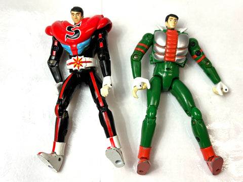 Souchaku Henshin Kamen Rider Figure Lot Junk Condition No.1 /2 V3 Stronger