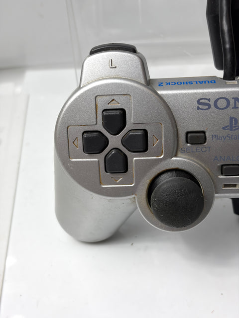 Sony PlayStation 2 PS2 DualShock 2 Controller Satin Silver SCPH-10010 Official OEM