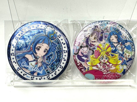 Kimi to Idol Precure Big Hologram Can Badge Set of 6 JAPAN