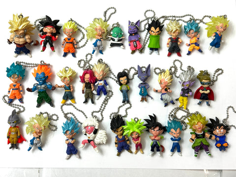 Dragon Ball Keychain Figures As-Is Mixed Lot of 219 Mascot Keychains