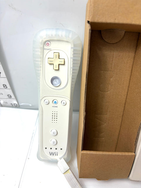 Nintendo Wii Remote Controller White Shiro Boxed with Jacket Official RVL-003