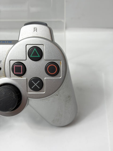 Sony PS3 Controller SIXAXIS Satin Silver CECH-ZC1J Wireless Official OEM Non-Rumble