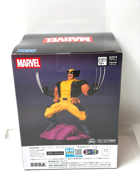 Marvel Wolverine ACT/CUT Premium Figure SEGA Anime New Sealed