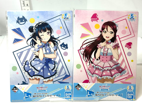 Ichiban Kuji Love Live Sunshine 5th Anniv Newly Drawn Illustration Board 8pcs Set