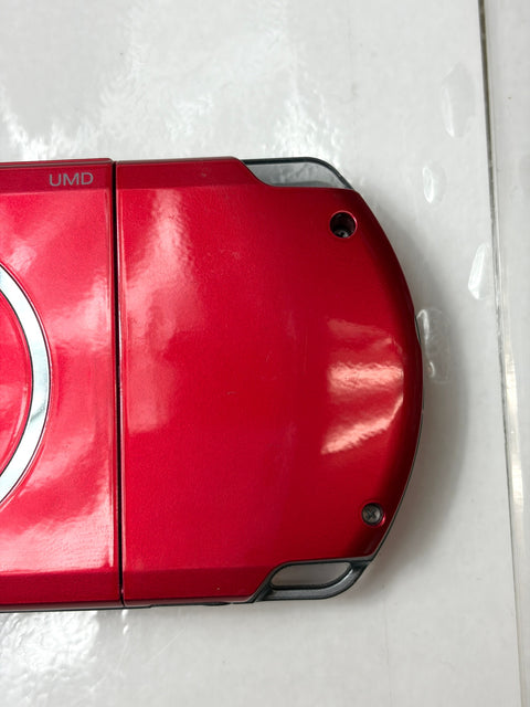 PSP 3000 Radiant Red Console System Japan Import No Battery Tested