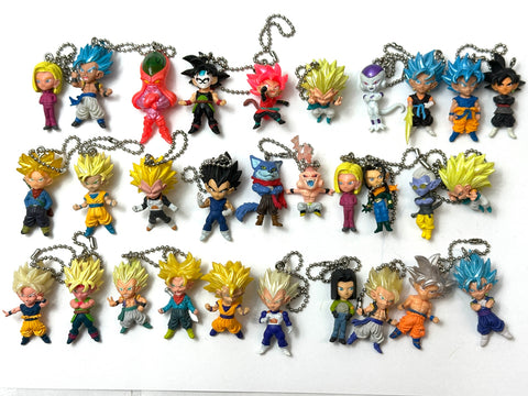 Dragon Ball Keychain Figures As-Is Mixed Lot of 219 Mascot Keychains