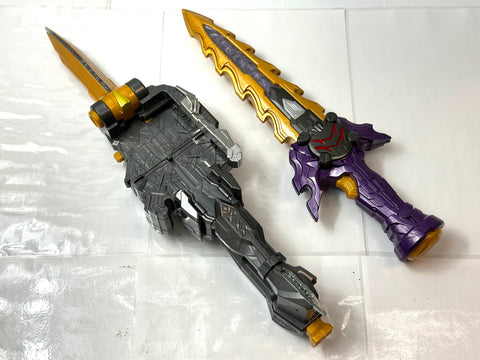 現状品 仮面ライダーセイバー DX闇黒剣月闇＆邪剣カリバードライバー ワンダーライドブック まとめセット バンダイ 11/4