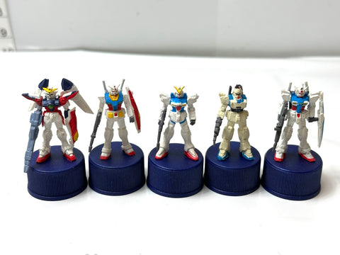 Pepsi Gundam Bottle Cap Figure Collection 37pcs Set Junk As-Is Lot Japan