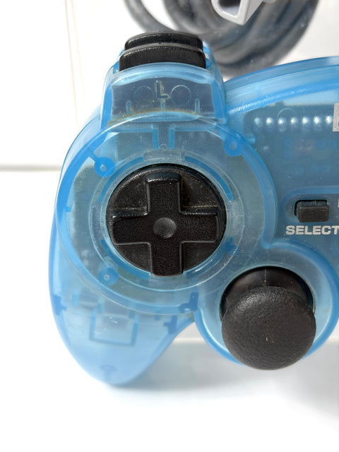 HORI Analog Vibration Pad 2 Turbo Sindou Controller PS2 PS1 Clear Blue Japan