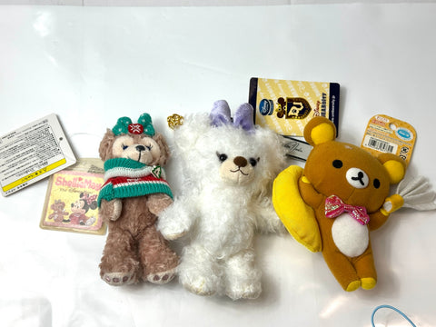 Used Plush Mascot Lot Eight Ranger Hello Kitty Pokemon Eevee Fujiki Yusaku Latte etc