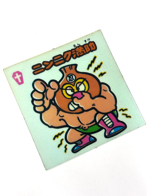 Lotte Bikkuriman Akuma VS Tenshi Sticker Ninniku Mansuke JAPAN