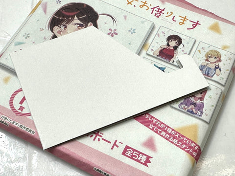BANDAI Ichiban Kuji Rent-A-Girlfriend F Prize Canvas Board Complete Set of 5
