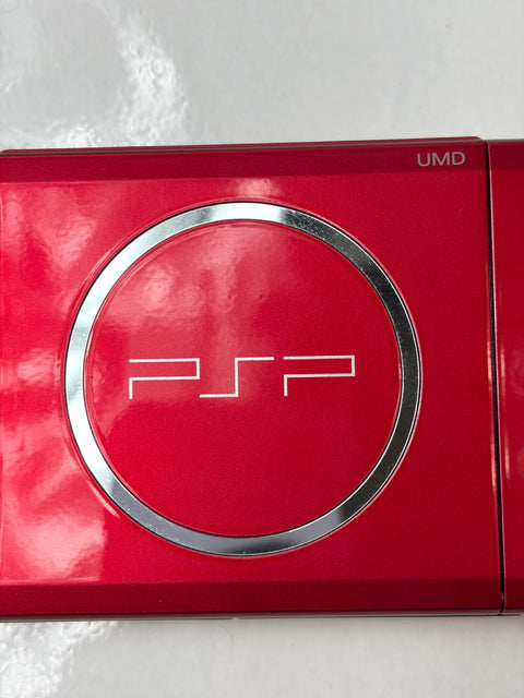 PSP 3000 Radiant Red Console System Japan Import No Battery Tested